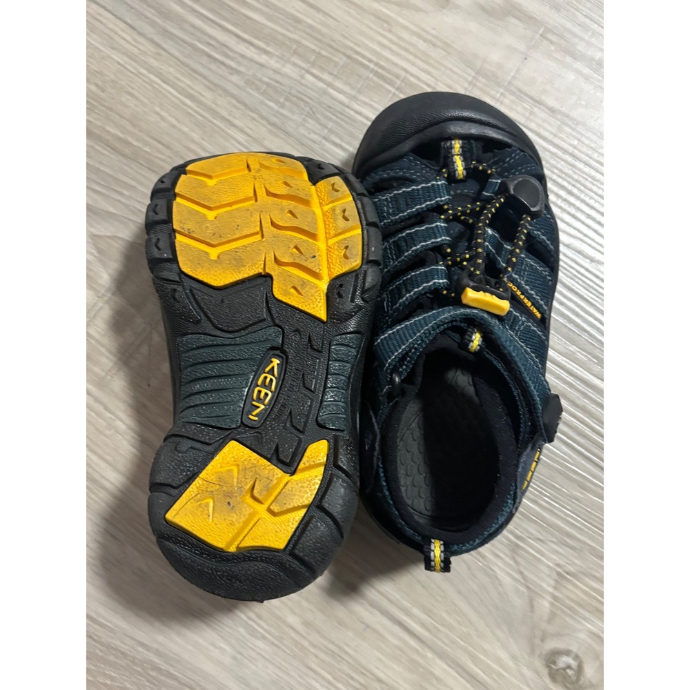 Keen Newport H2 Kids Navy Yellow Waterproof Sport Sandals Size 9 US 8212-NAVY - Picture 4 of 5